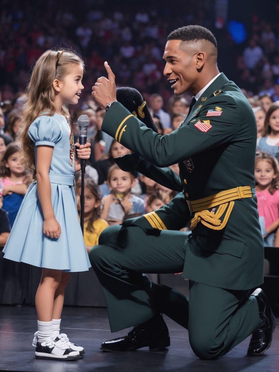 The superstar asks a little girl to sing “You Raise Me Up”. Seconds later, the girl brings down the house