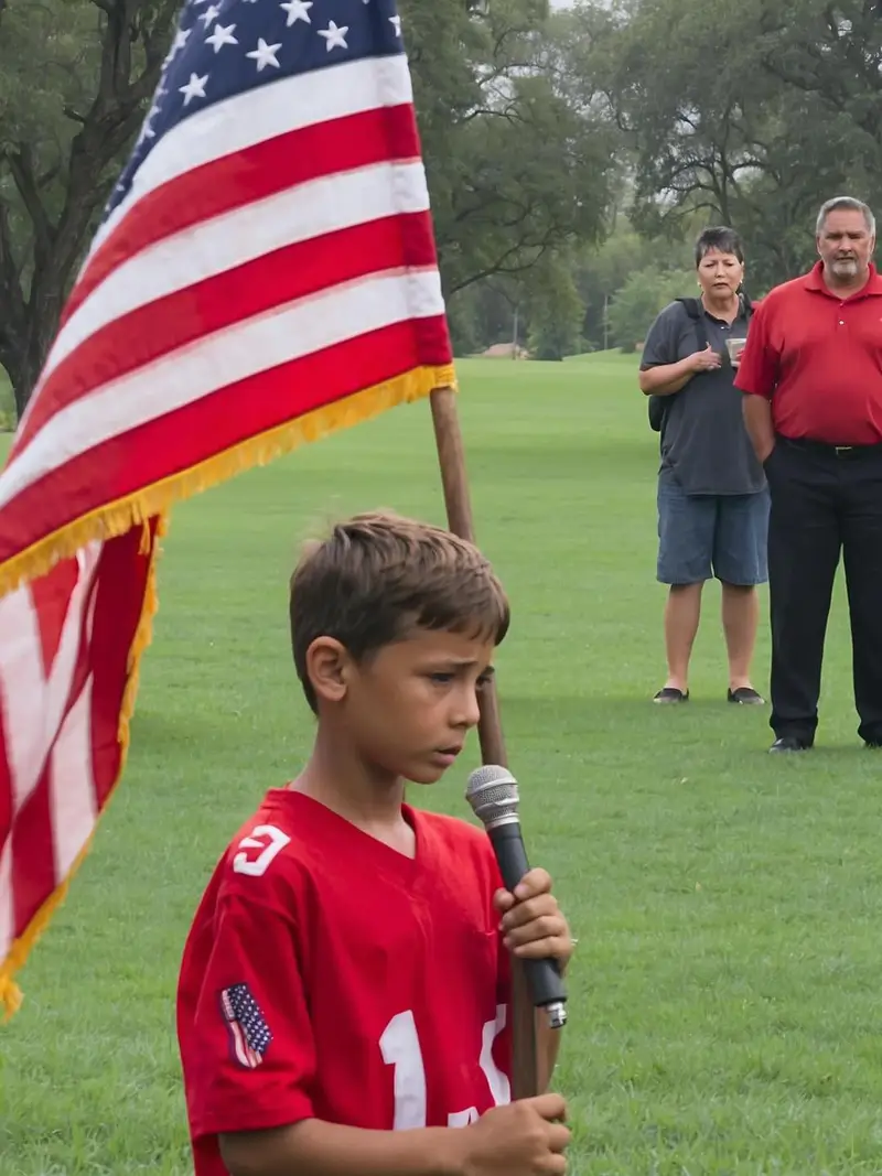 Emotional Impact: 10-Year-Old Wows with National Anthem, Brings Tears to Grown Men”