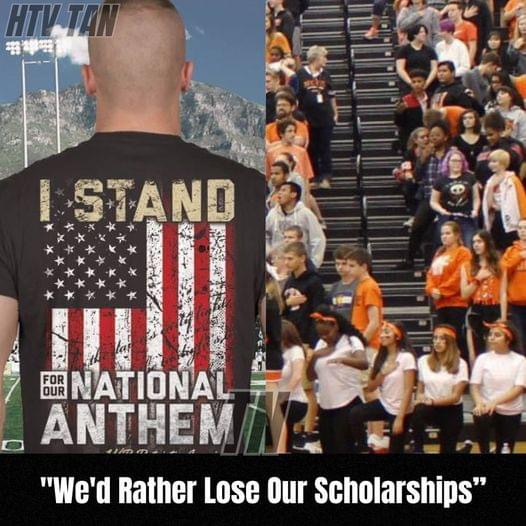 Five students at the University of Texas kneeled during the U.S. anthem, staying defiant despite any punishment. “We’d Rather Lose Our Scholarships”.