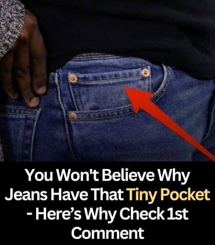 For this reason, every pair of jeans has a little pocket within the front pocket…